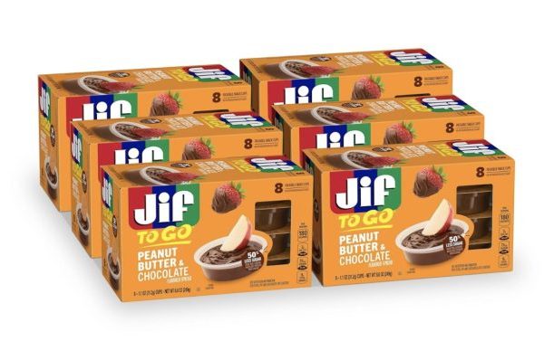 Jif Peanut Butter & Chocolate To Go, 8 Count Cups (Pack of 6) only $8.33 shipped!